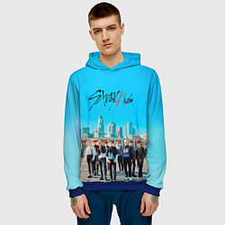 Толстовка-худи мужская Stray Kids Double Knot, цвет: 3D-синий — фото 2