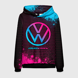 Толстовка-худи мужская Volkswagen - neon gradient, цвет: 3D-черный