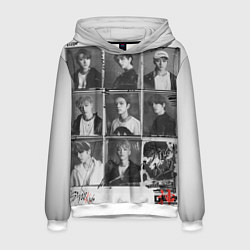 Толстовка-худи мужская Go Live Stray Kids, цвет: 3D-белый