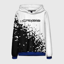 Толстовка-худи мужская Crysis текстура, цвет: 3D-синий