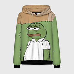 Толстовка-худи мужская Pepe Gomer прячется в кусты, цвет: 3D-черный