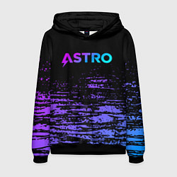 Толстовка-худи мужская Astro -градиент, цвет: 3D-черный