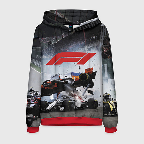 Мужская толстовка Формула 1 - ни за что, блин! / 3D-Красный – фото 1