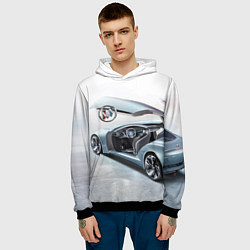 Толстовка-худи мужская Buick Riviera Concept, цвет: 3D-черный — фото 2