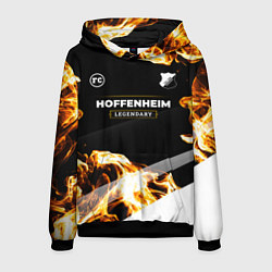 Толстовка-худи мужская Hoffenheim legendary sport fire, цвет: 3D-черный