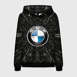 Толстовка-худи мужская БМВ эмблема, автомобильная тема, цвет: 3D-черный
