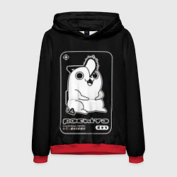 Толстовка-худи мужская Милый Почита - человек бензопила, цвет: 3D-красный