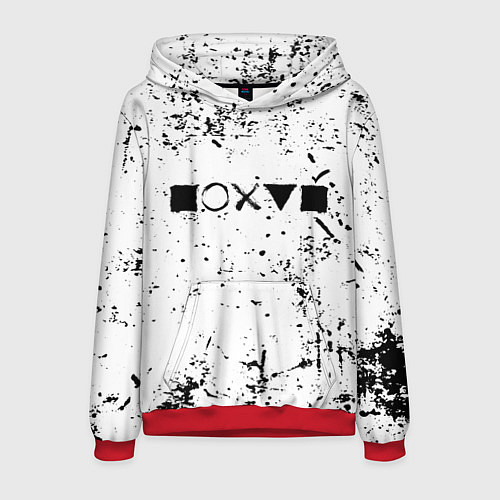 Мужская толстовка Безразличие / 3D-Красный – фото 1