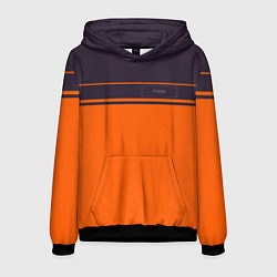 Толстовка-худи мужская FIRM темно-оранжевый, цвет: 3D-черный