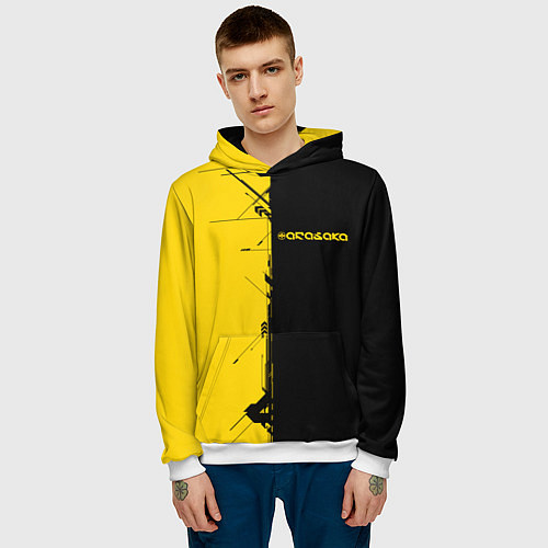 Мужская толстовка Arasaka corporation / 3D-Белый – фото 3
