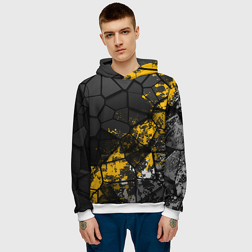 Мужская толстовка Имперская геометрия / 3D-Белый – фото 3