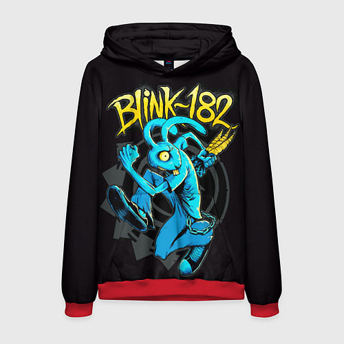 Мужская толстовка Blink 182 rabbit / 3D-Красный – фото 1