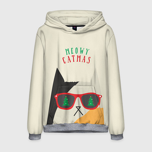 Мужская толстовка Meowy catwas / 3D-Меланж – фото 1