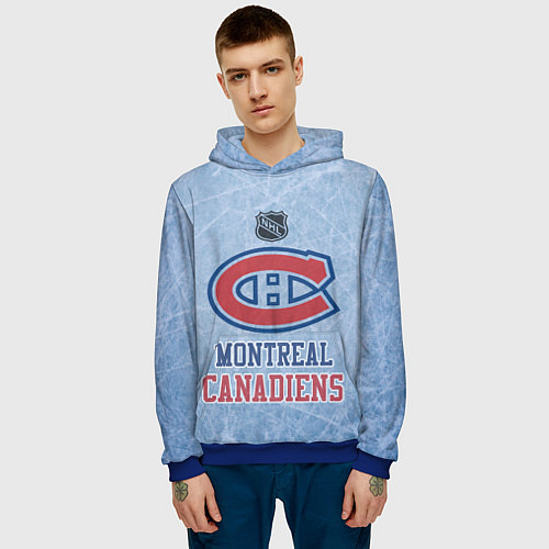Мужская толстовка Montreal Canadiens - NHL / 3D-Синий – фото 3