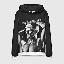 Толстовка-худи мужская Уничтожитель, цвет: 3D-белый