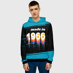 Толстовка-худи мужская Made in 1966: liquid art, цвет: 3D-черный — фото 2