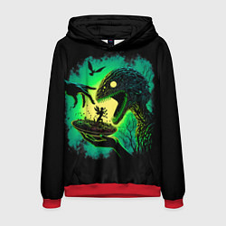 Толстовка-худи мужская Мрачный обед, цвет: 3D-красный