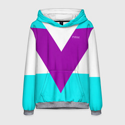 Толстовка-худи мужская В ретро стиле FIRM, цвет: 3D-меланж