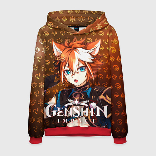 Мужская толстовка Горо элементали / 3D-Красный – фото 1