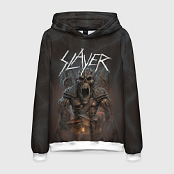 Толстовка-худи мужская Slayer rock monster, цвет: 3D-белый
