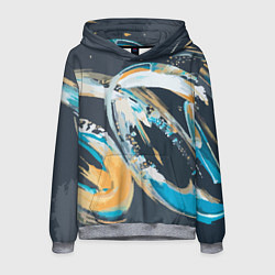 Толстовка-худи мужская Spiral, цвет: 3D-меланж