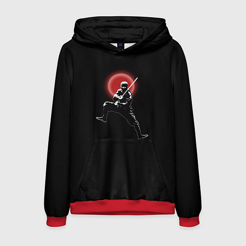 Мужская толстовка Ниндзя в нападении / 3D-Красный – фото 1