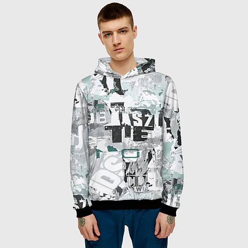 Мужская толстовка Ice Tea Style / 3D-Черный – фото 3
