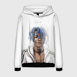Толстовка-худи мужская XXXTentacion - art, цвет: 3D-черный