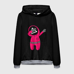 Толстовка-худи мужская DAB игра в кальмара, цвет: 3D-меланж