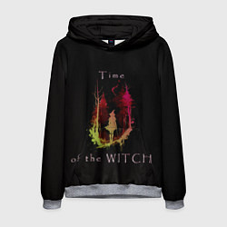 Толстовка-худи мужская Время ведьмы - минимализм, цвет: 3D-меланж