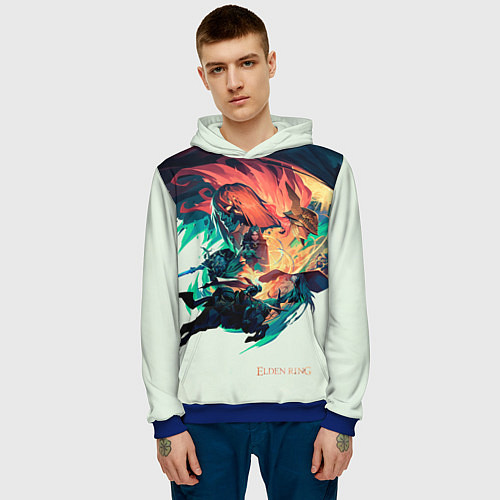 Мужская толстовка Elden Ring great runes / 3D-Синий – фото 3