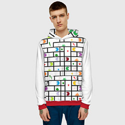 Толстовка-худи мужская Найди выход, цвет: 3D-красный — фото 2