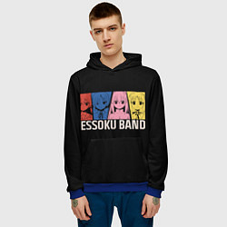 Толстовка-худи мужская Одинокий рокер персонажи, цвет: 3D-синий — фото 2