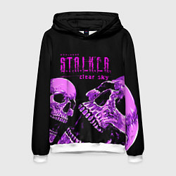 Толстовка-худи мужская Stalker skull, цвет: 3D-белый