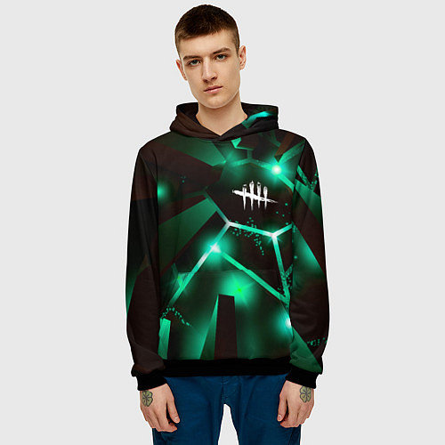 Мужская толстовка Dead by Daylight разлом плит / 3D-Черный – фото 3