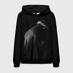 Толстовка-худи мужская 2Pac Тупак Шакур, цвет: 3D-черный