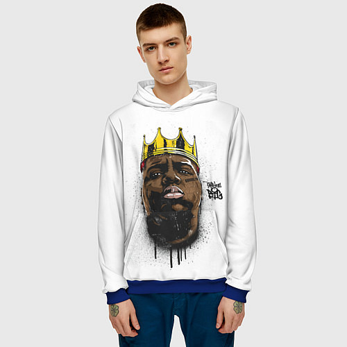 Мужская толстовка The Notorious B I G / 3D-Синий – фото 3