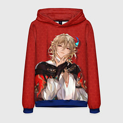 Толстовка-худи мужская Genshin Impact Kaveh, цвет: 3D-синий