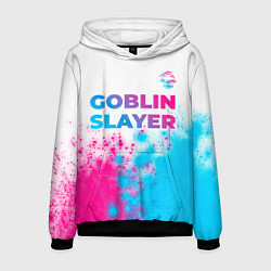 Мужская толстовка Goblin Slayer neon gradient style: символ сверху