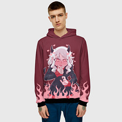 Толстовка-худи мужская Красотка Модеус, цвет: 3D-черный — фото 2