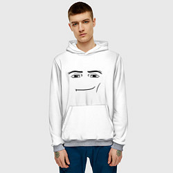 Толстовка-худи мужская Одежда Man Face Roblox, цвет: 3D-меланж — фото 2