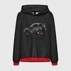 Толстовка-худи мужская Nissan Skyline 2000 gtr, цвет: 3D-красный