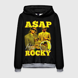 Толстовка-худи мужская Asap Rocky, rapper, цвет: 3D-меланж