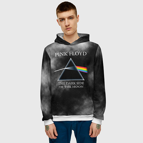 Мужская толстовка Pink Floyd космос / 3D-Белый – фото 3