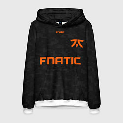 Толстовка-худи мужская Форма Fnatic pixels, цвет: 3D-белый