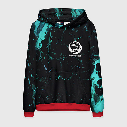 Мужская толстовка Beastcoast абстракт / 3D-Красный – фото 1