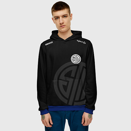 Мужская толстовка Форма Team Solo Mid / 3D-Синий – фото 3