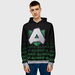 Толстовка-худи мужская Alliance art, цвет: 3D-меланж — фото 2
