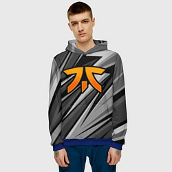 Толстовка-худи мужская Fnatic - монохромная, цвет: 3D-синий — фото 2