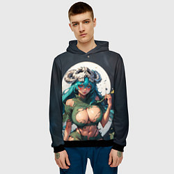 Толстовка-худи мужская Нелл из Блича, цвет: 3D-черный — фото 2